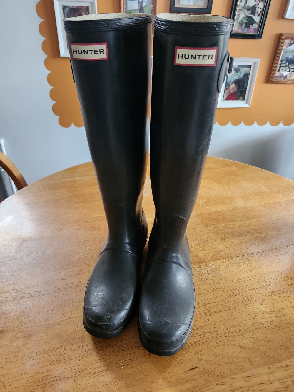 Hunter Original Tall Rain Boots | US 8.5 / EU 39 | Black | EUC